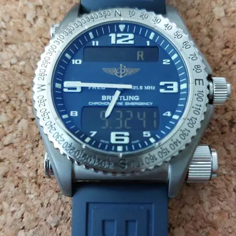 Breitling Emergency E76321 43mm Titanium Blue 15