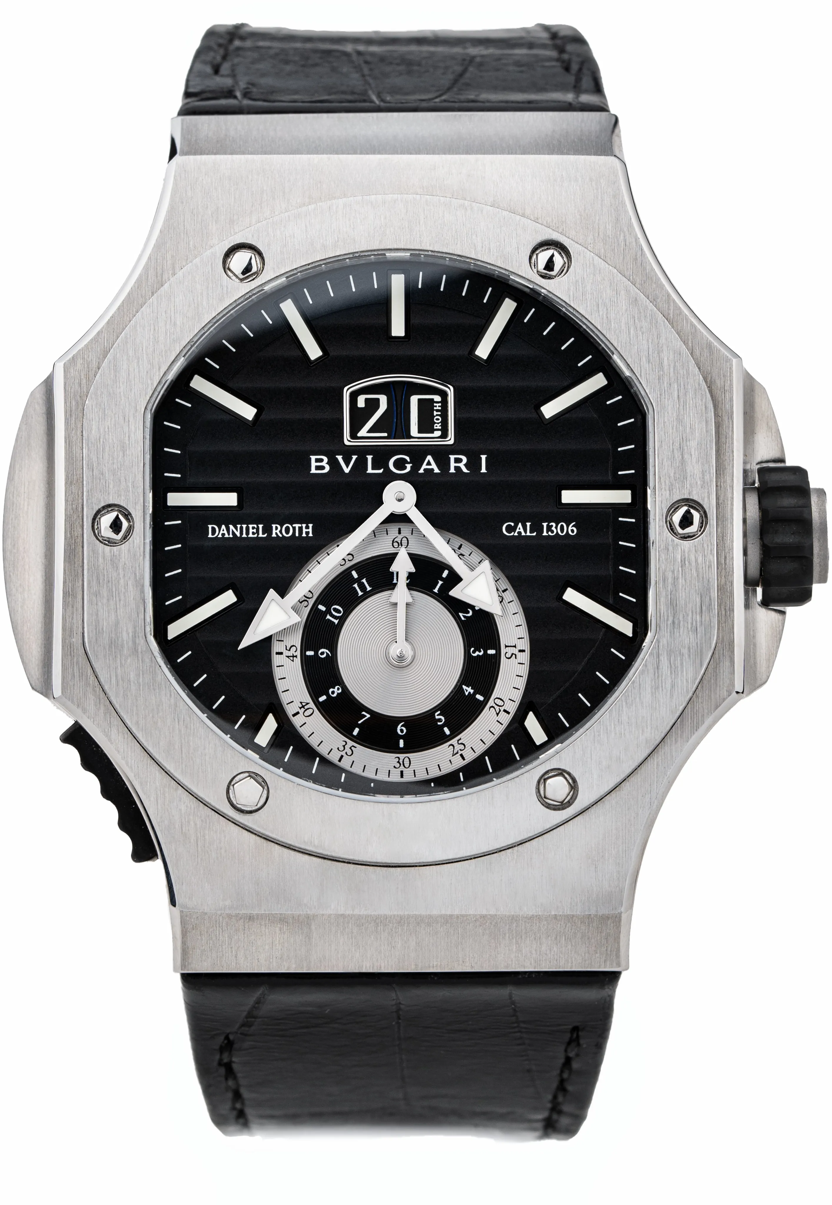 Bulgari Daniel Roth BRE56SBCHS/AB 50mm Stainless steel Black