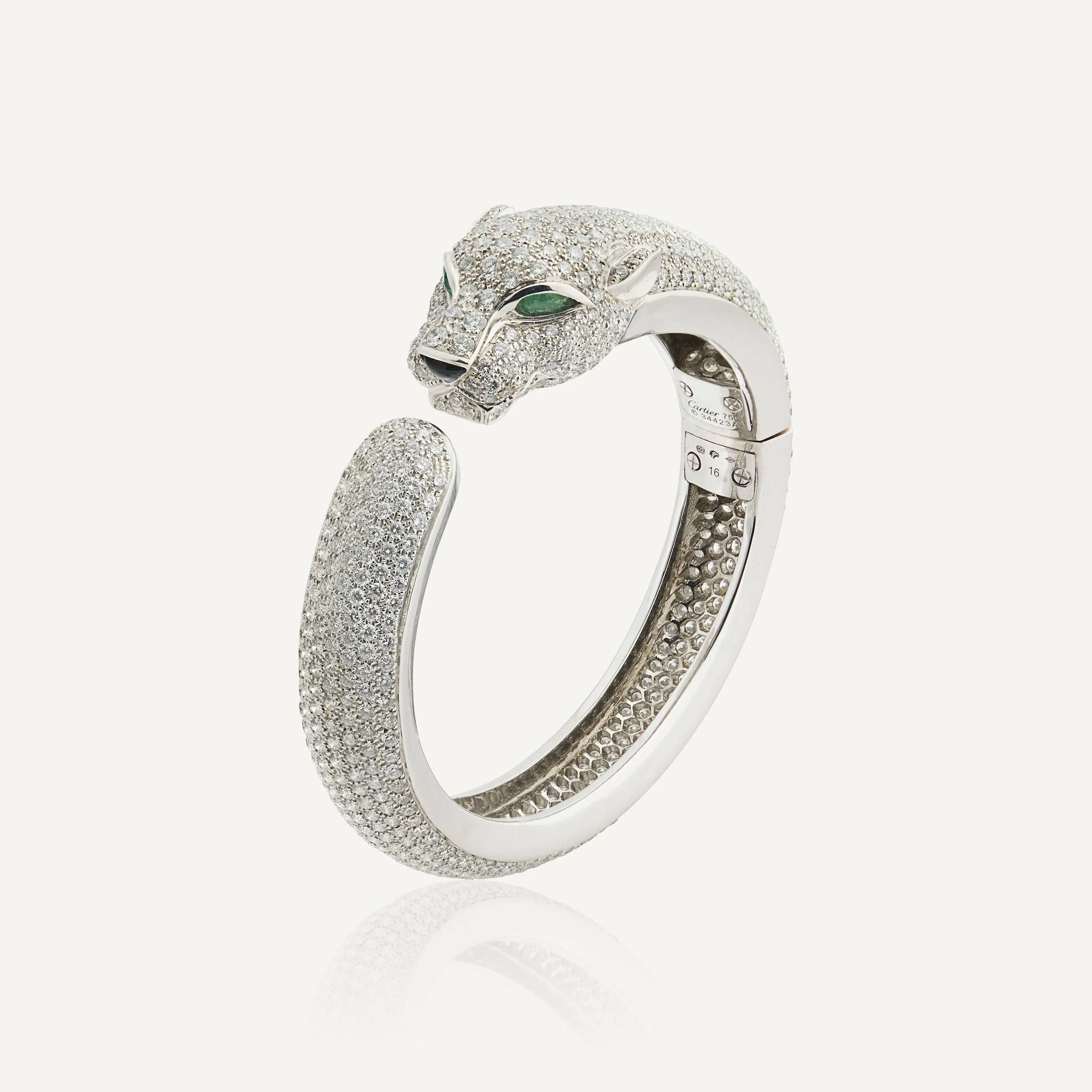 Cartier Panthère White gold, diamond, emerald and onyx