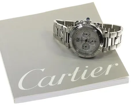 Cartier Pasha Seatimer w31030H3 38mm Stainless steel Silver 1