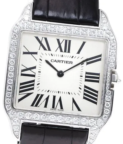 Cartier Santos Dumont W2007051 35mm White gold Champagne