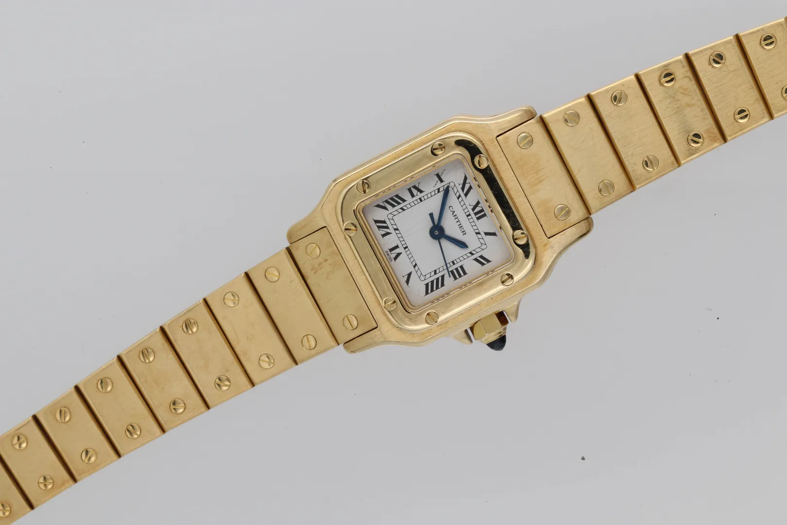 Cartier Santos 24mm Yellow gold White 1