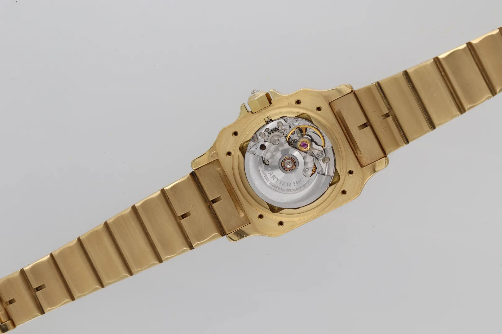 Cartier Santos 24mm Yellow gold and diamond-set Mother of pearl & Diamond 2