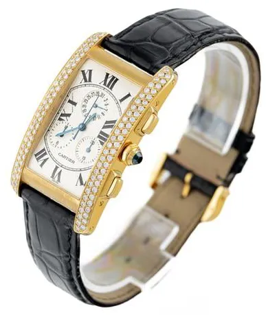 Cartier Tank Américaine 1730 26mm Yellow gold White 2