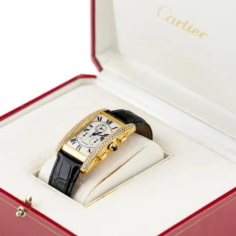 Cartier Tank Américaine 1730 26mm Yellow gold White 5