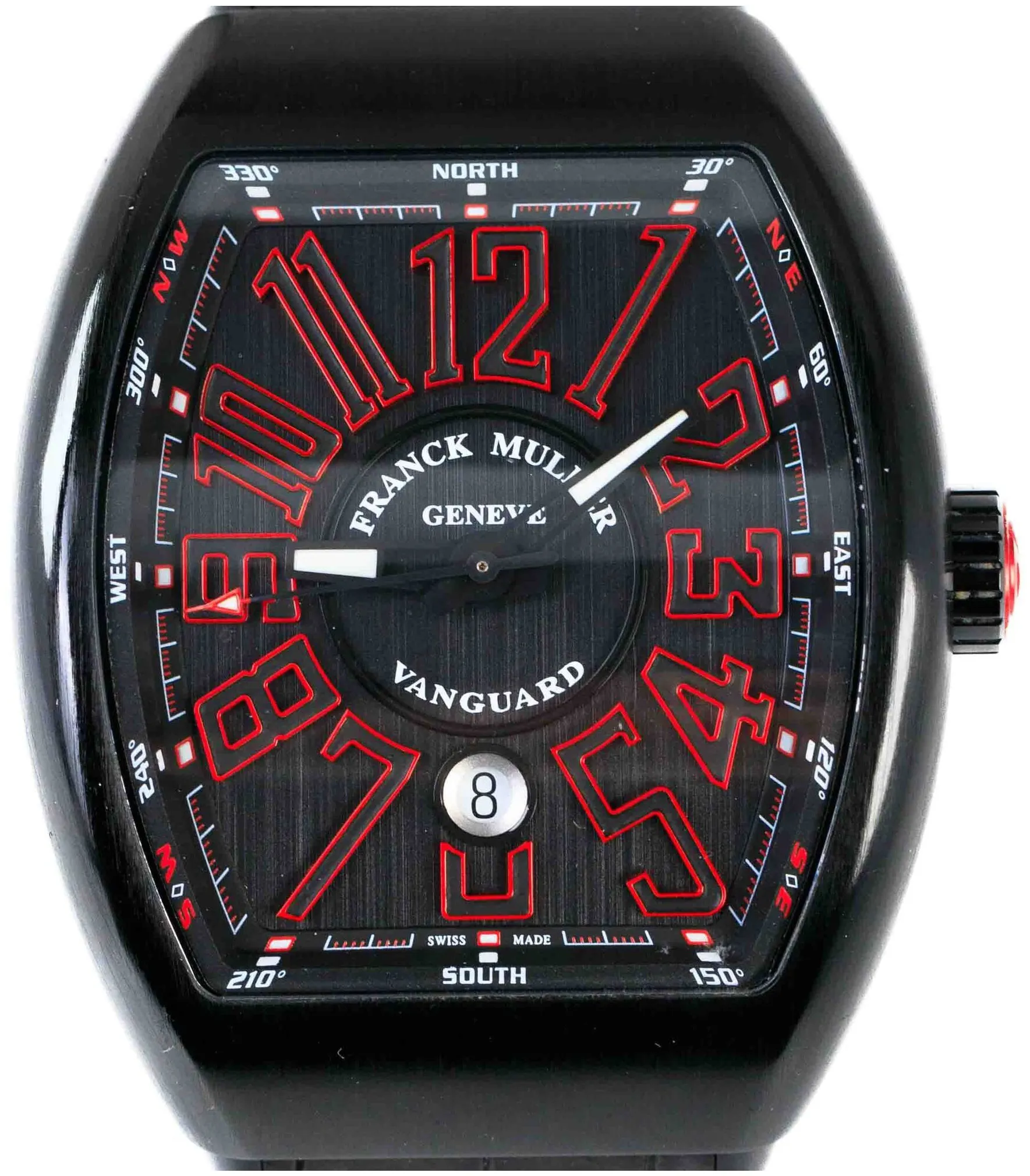 Franck Muller Vanguard V 45 SC DT 44mm Stainless steel Black 1