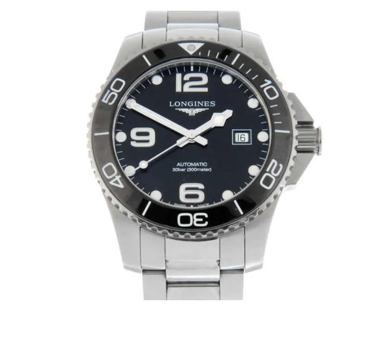Longines HydroConquest L3.782.4 43mm Stainless steel Black