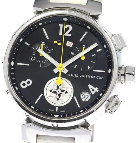 Louis Vuitton Q11BG 39mm Stainless steel Black