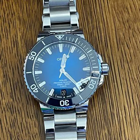 Oris Aquis 01 400 7763 4135-07 8 24 09PEB 43.5mm Stainless steel Blue