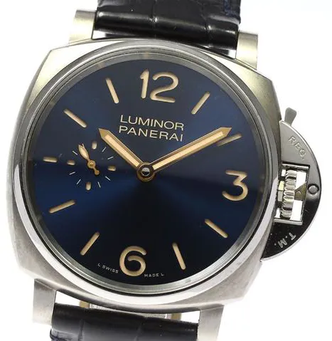 Panerai Luminor Due PAM 00728 42mm Titanium Blue