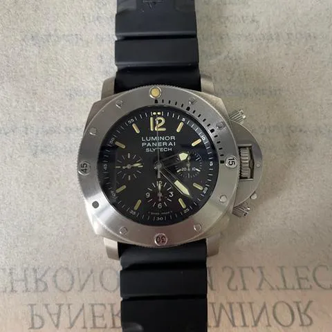 Panerai Luminor Submersible 1950 Chrono Slytech PAM 00202 47mm Titanium Black 13