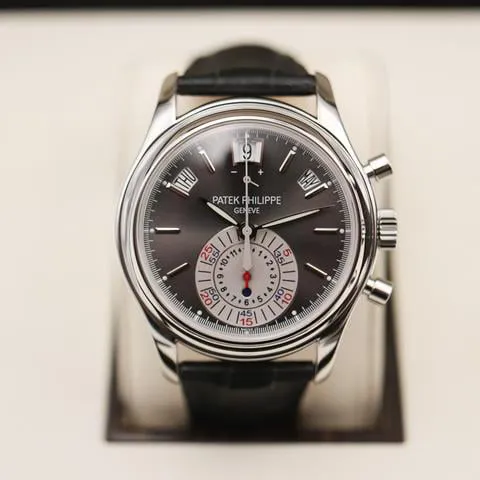 Patek Philippe Annual Calendar Chronograph 5960P-001 40.5mm Platinum Gray