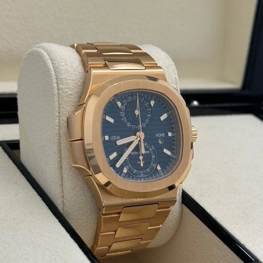 Patek Philippe Nautilus 5990/1R-001 40.5mm Rose gold Blue 2