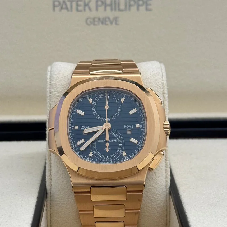 Patek Philippe Nautilus 5990/1R-001 40.5mm Rose gold Blue 3