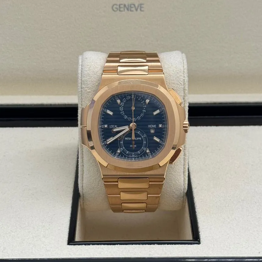 Patek Philippe Nautilus 5990/1R-001 40.5mm Rose gold Blue 7