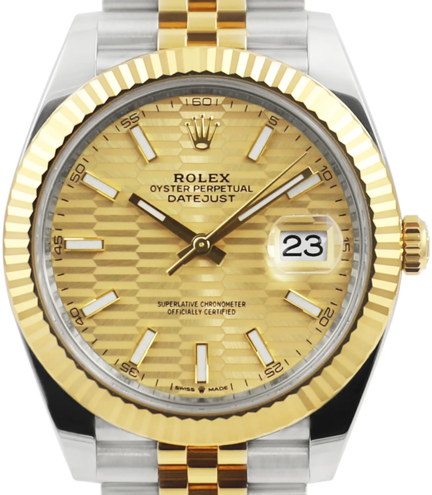 Rolex Datejust 126333 41mm Rose gold and steel •
