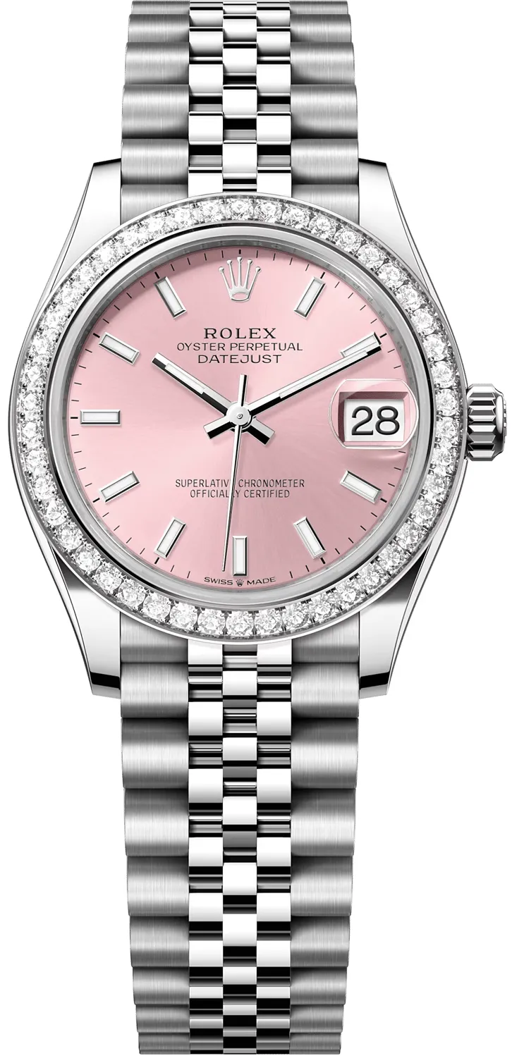 Rolex Datejust 278384RBR-0018 31mm White gold and Oystersteel Pink