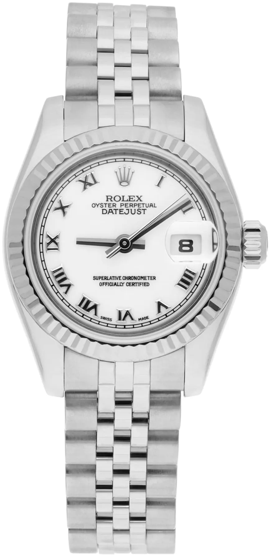 Rolex Lady-Datejust 179174 26mm Stainless steel White 1