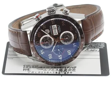 TAG Heuer Carrera Calibre 16 CV2A12 44mm Stainless steel Brown 1
