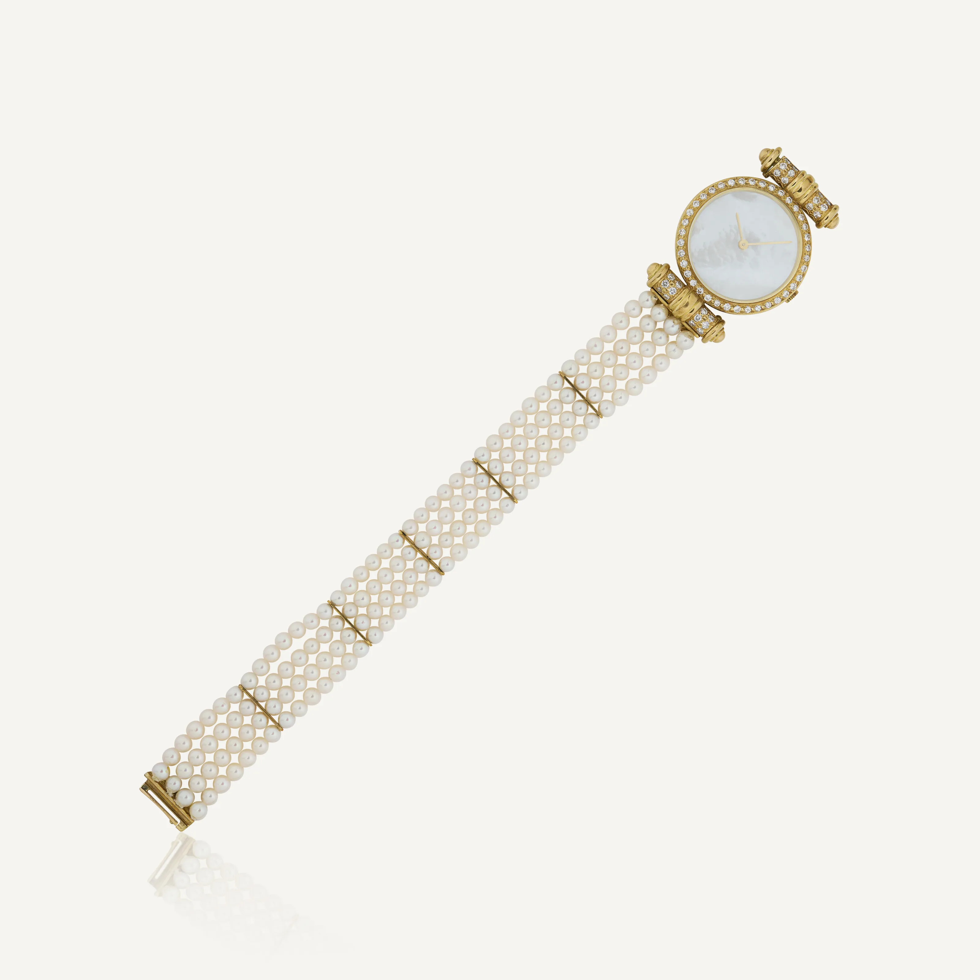 Van Cleef & Arpels 20mm Yellow gold and Diamond Mother-of-pearl 1