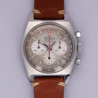 Zenith El Primero A385 Stainless steel Brown