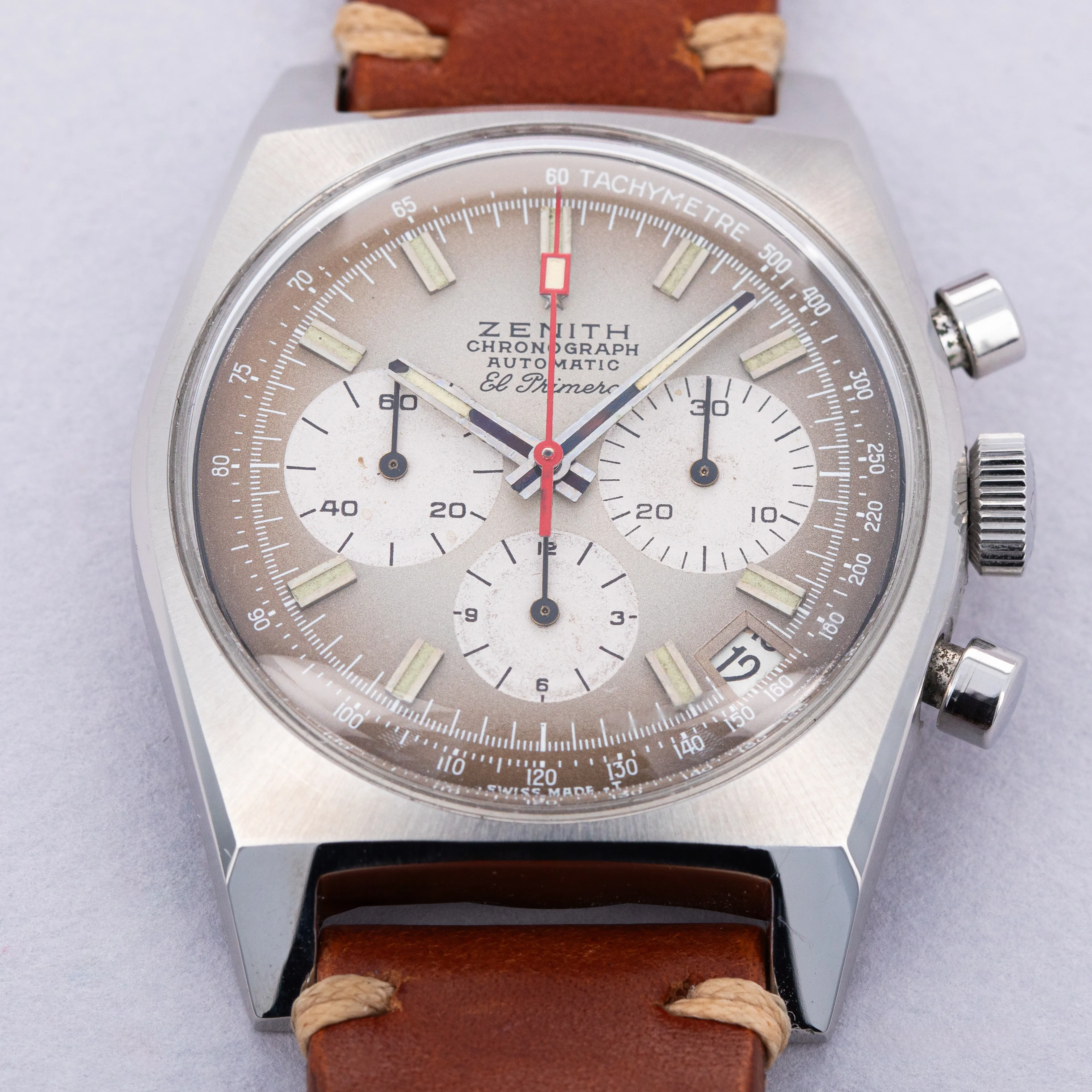 Zenith El Primero A385 37mm Stainless steel Brown 8