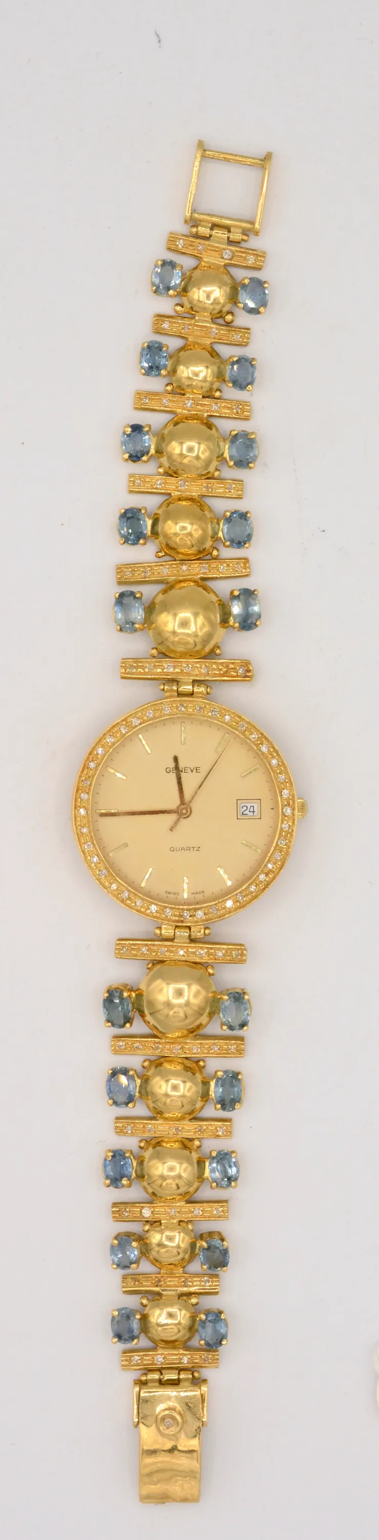 Genève 23mm Yellow gold and Diamond and Sapphire 1