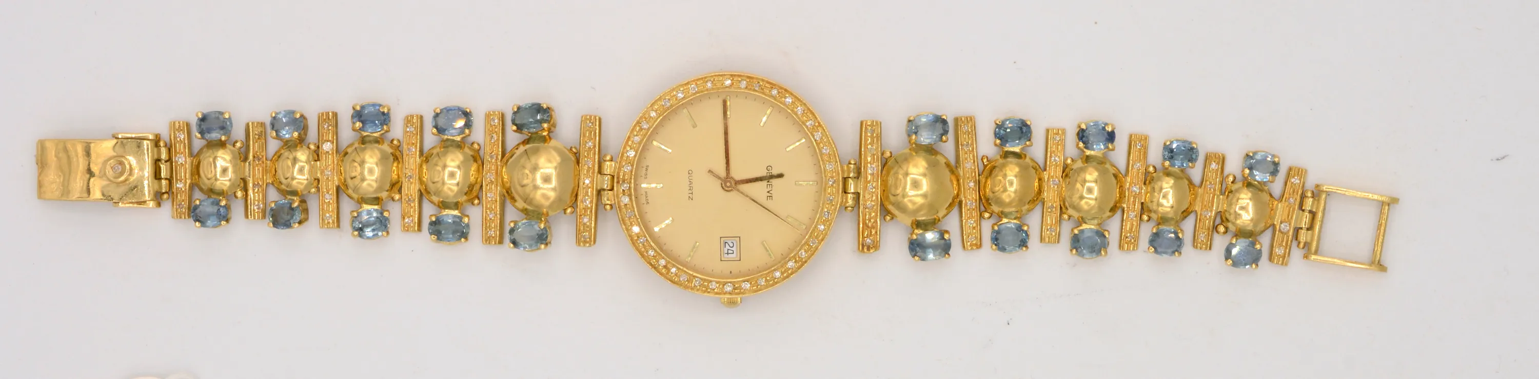 Genève 23mm Yellow gold and Diamond and Sapphire 2