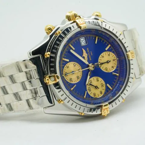 Breitling Chronomat B13050.1 39mm Yellow gold and stainless steel Blue 9