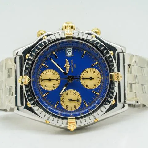 Breitling Chronomat B13050.1 39mm Yellow gold and stainless steel Blue 15