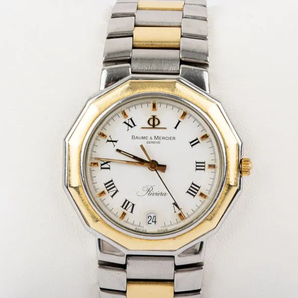 Baume & Mercier Riviera 35mm Metal and Gilt-metal