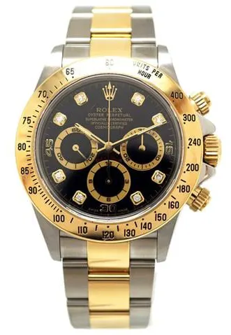 Rolex Daytona 16523G 40mm Yellow gold and stainless steel Black