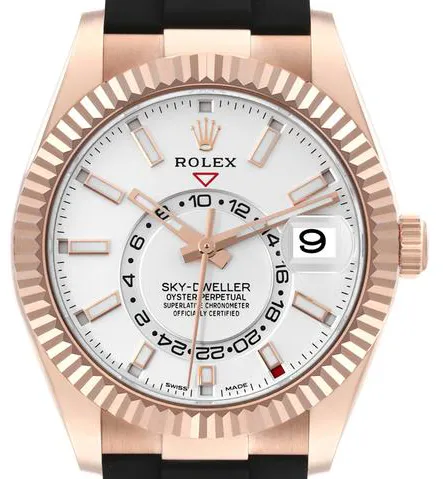 Rolex Sky-Dweller 326235 42mm Rose gold White