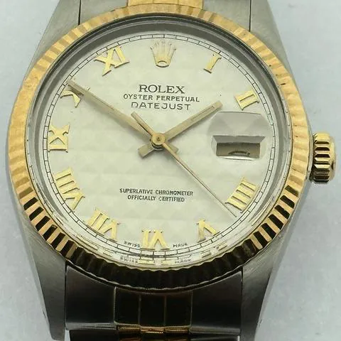 Rolex Datejust 36 16013 36mm Yellow gold and stainless steel White 7