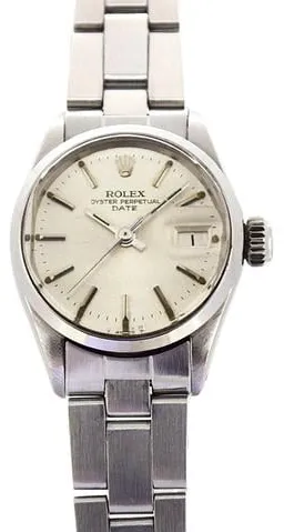 Rolex Oyster Perpetual Lady Date 6516 25mm Silver