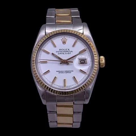 Rolex Datejust 36 1601 36mm Yellow gold and stainless steel White