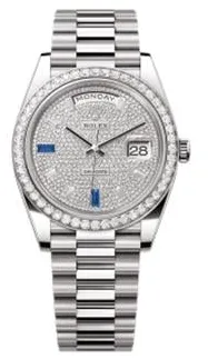 Rolex Day-Date 40 228349RBR 40mm White gold White