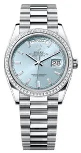 Rolex Day-Date 36 128396TBR 36mm Platinum Blue