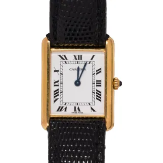 Cartier Tank Louis Yellow gold White