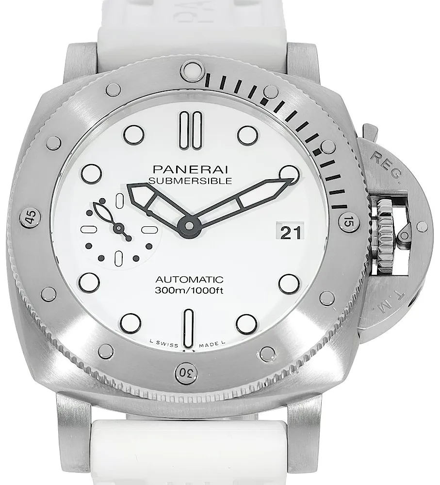 Panerai Luminor Marina Automatic PAM 01223 42mm Edelstahl White