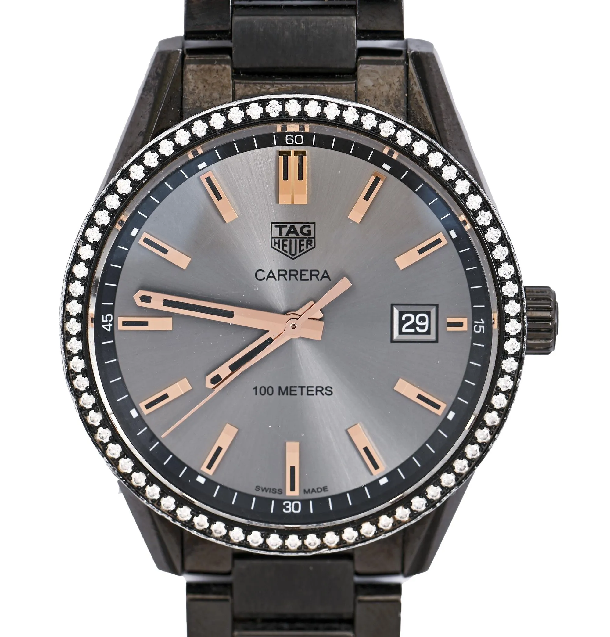 TAG Heuer Carrera 39.5mm Titanium and Diamond