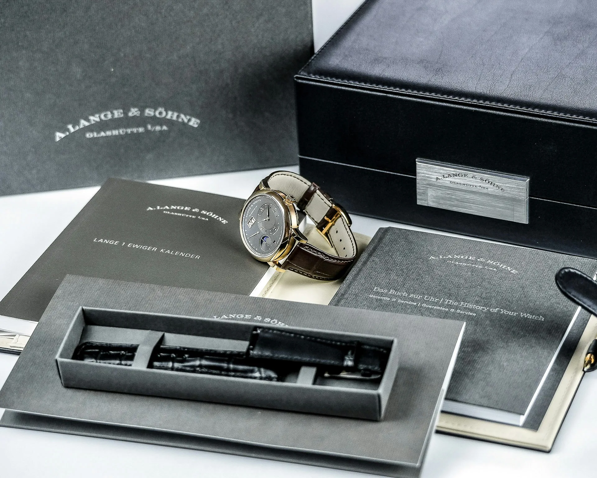 A. Lange & Söhne Lange 1 345.033 42mm Rose gold Gray 12