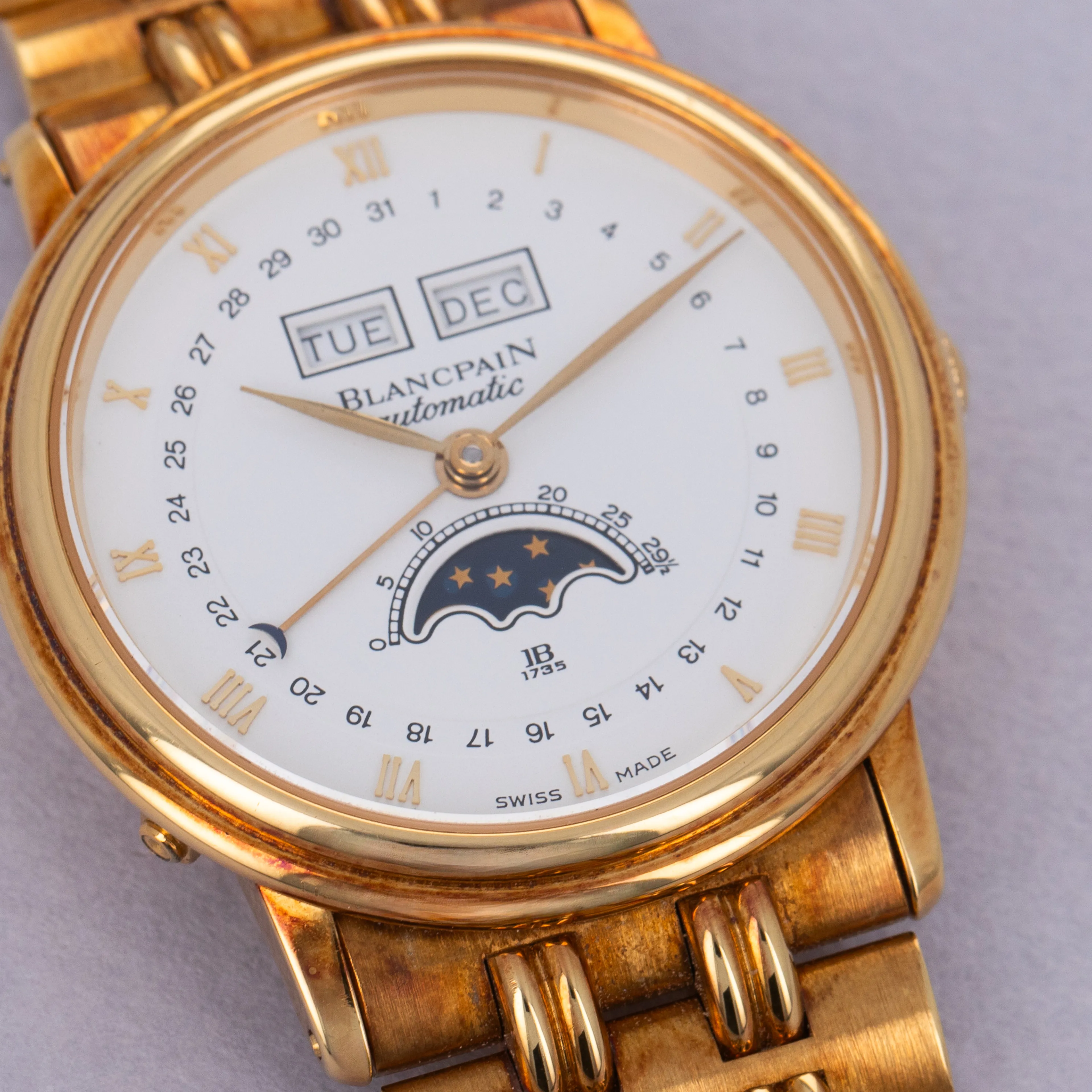 Blancpain Villeret 2330 34mm Yellow gold White 1