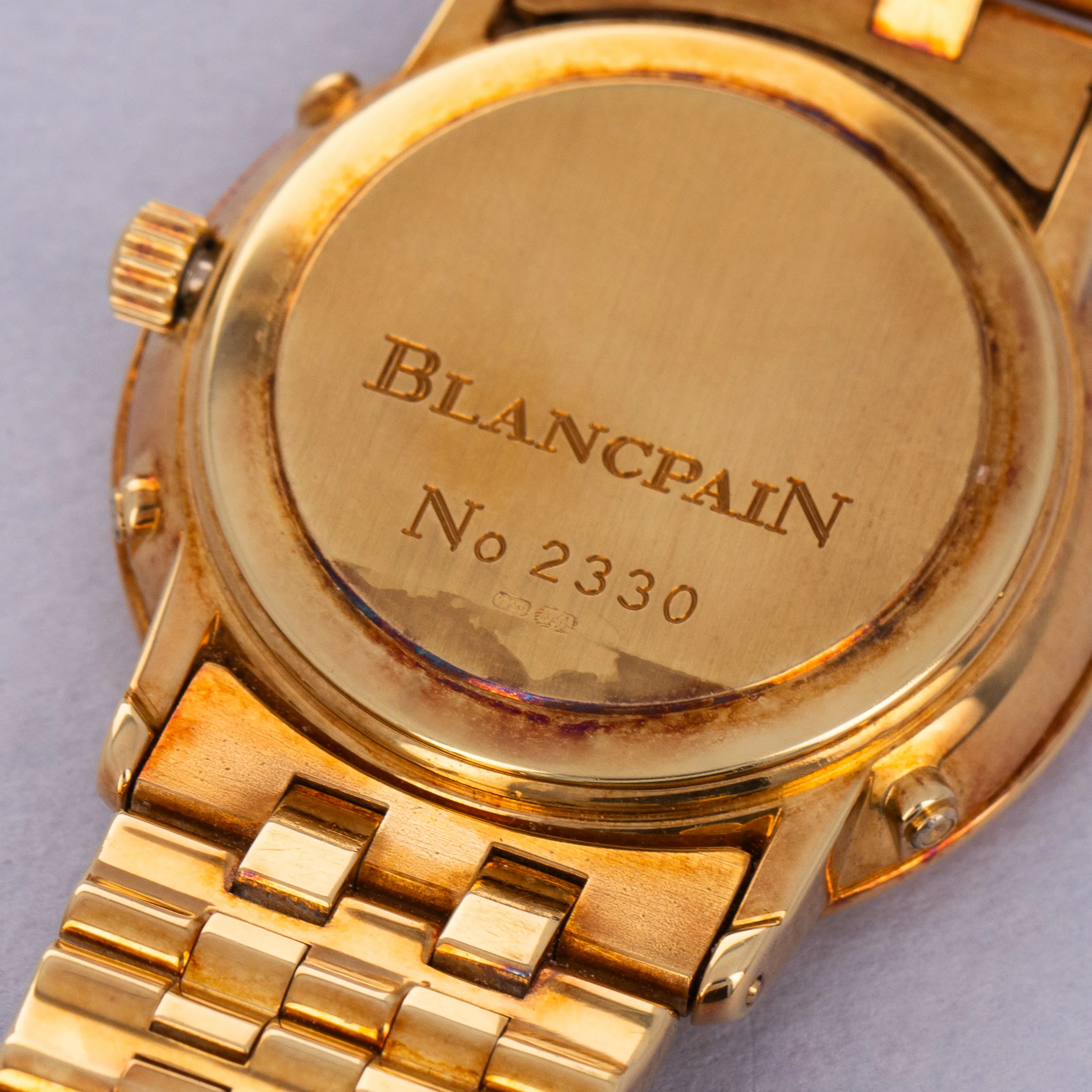 Blancpain Villeret 2330 34mm Yellow gold White 4