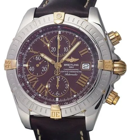 Breitling Chronomat B13356 43mm Yellow gold and Stainless steel Burgundy