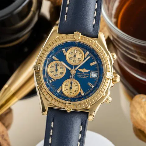 Breitling Chronomat K13050.1 40mm Yellow gold Blue