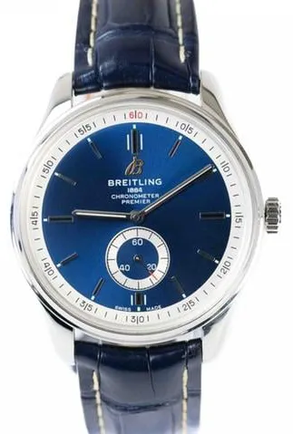 Breitling Premier A37340351C1P1 40mm Stainless steel Blue