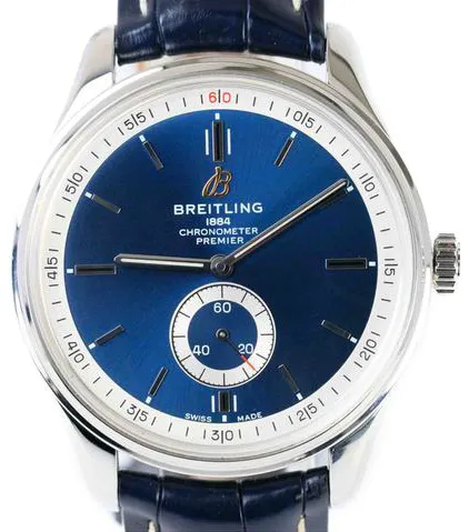 Breitling Premier A37340351C1P1 40mm Stainless steel Blue 4