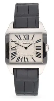 Cartier Santos Dumont 2651 35mm White gold White