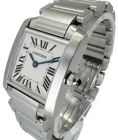 Cartier Tank Française W51008Q3 26mm Stainless steel White 4